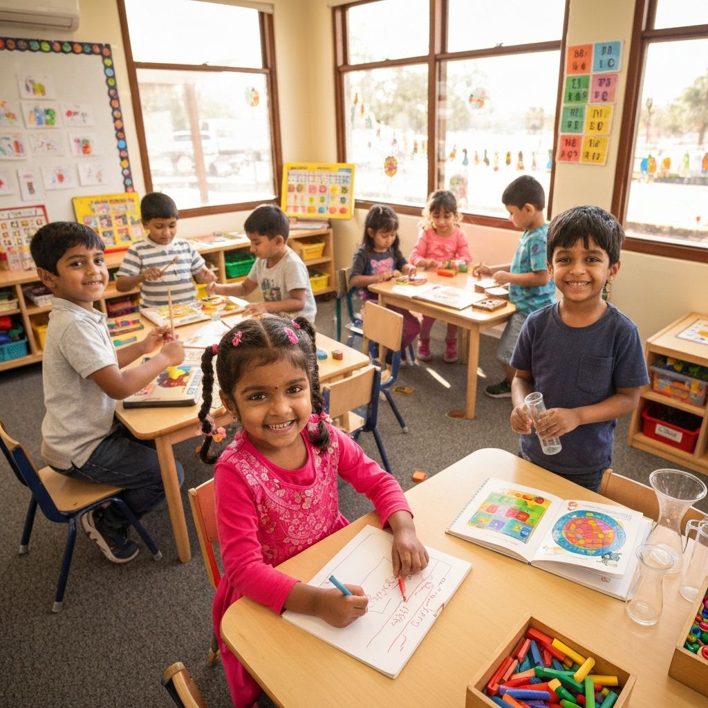 Happy children at Basil Woods Juniors